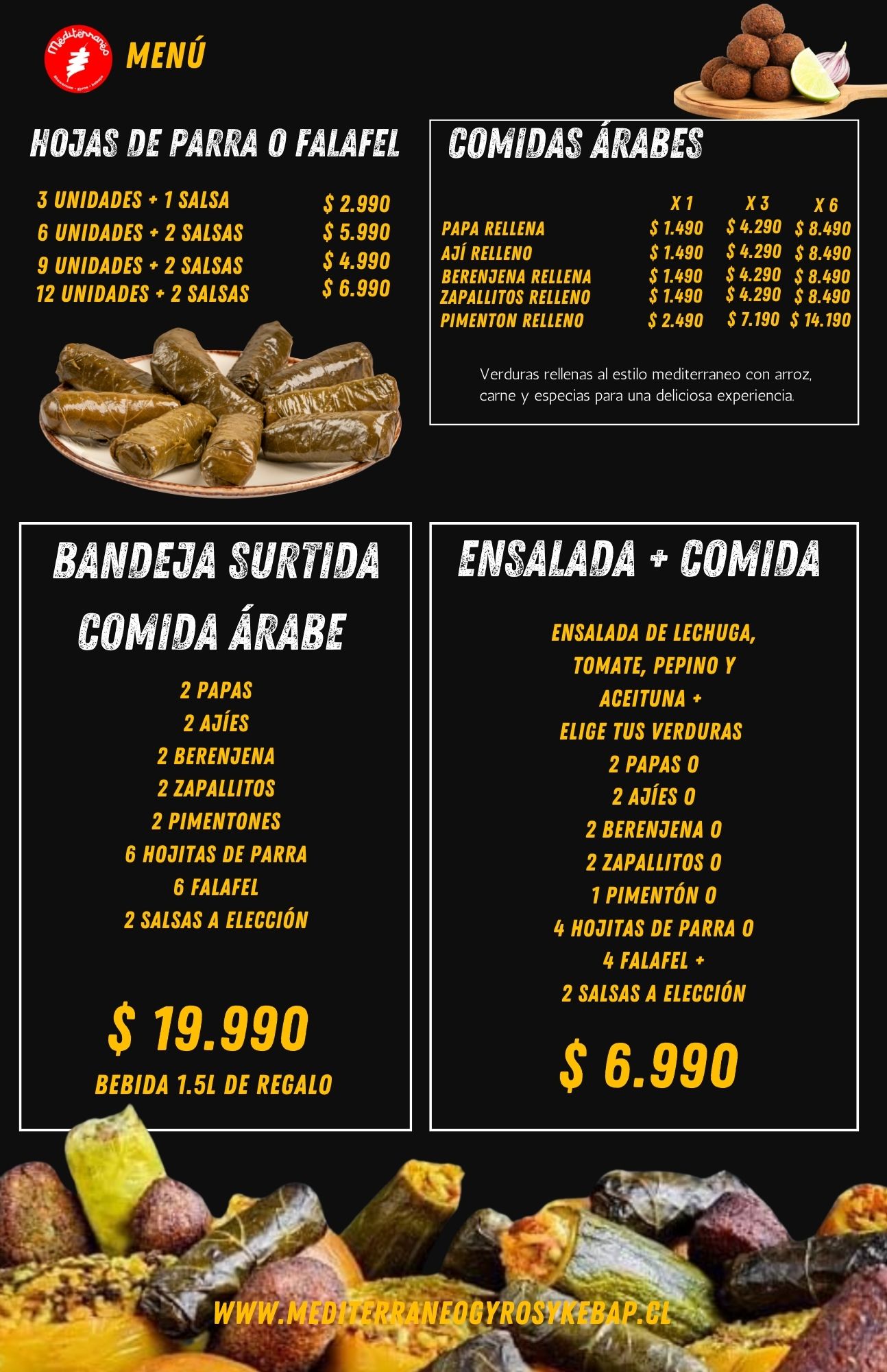 Menú página 5