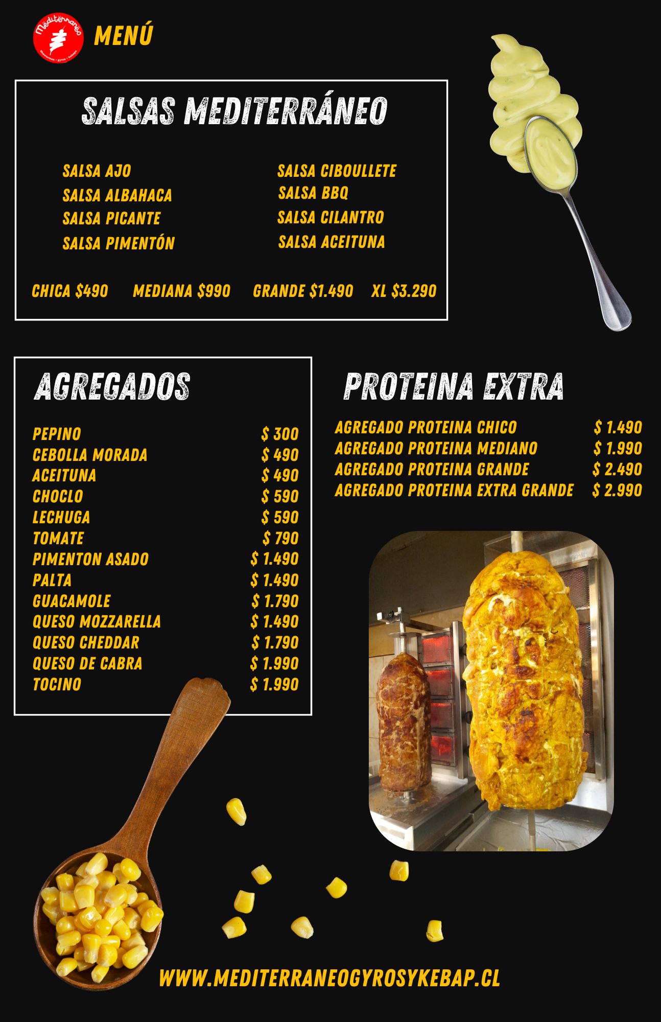 Menú página 8
